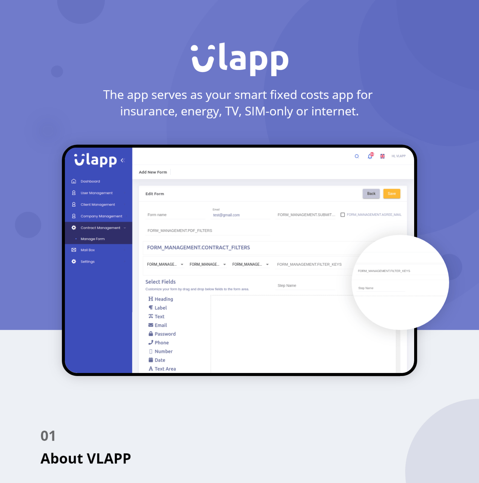 Vlapp - Account Management Web App
