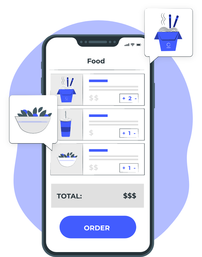 Food delivery application development